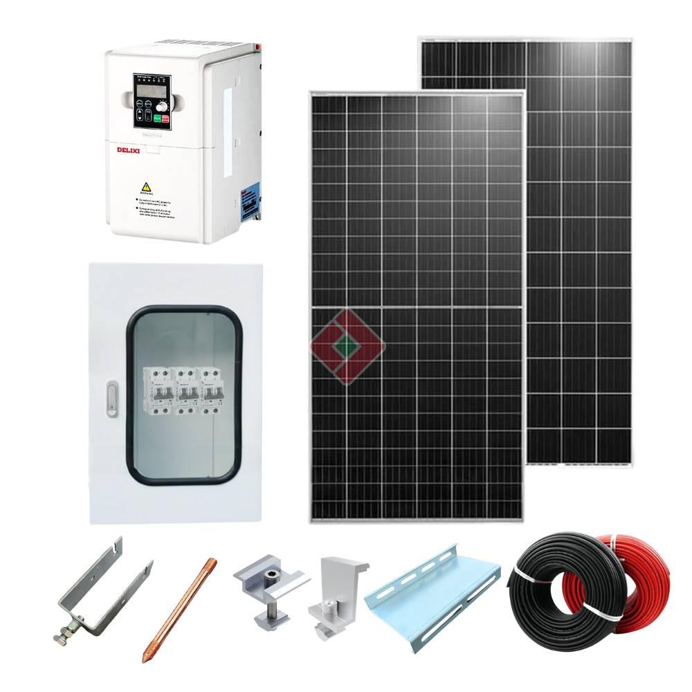 Hệ bơm tưới NLMT công suất 7.5KW cho bơm 10HP