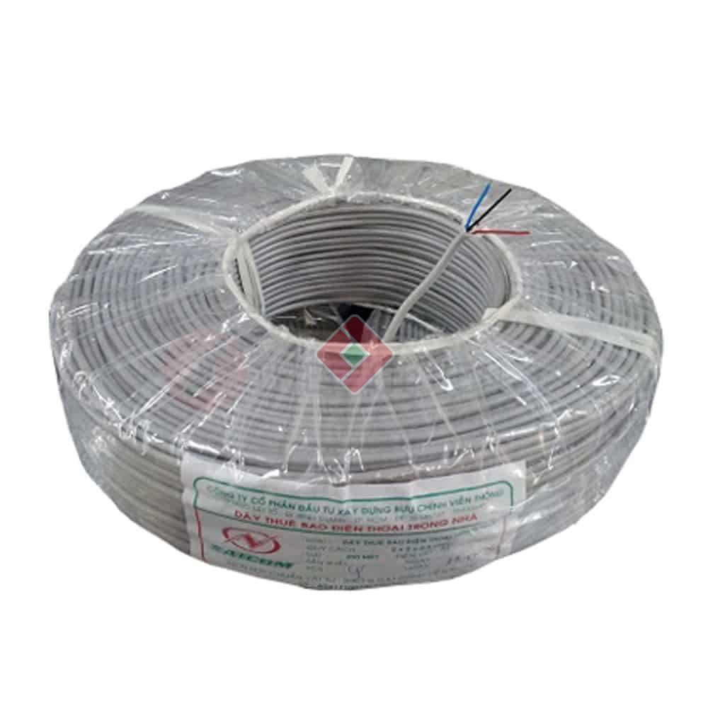 Dây cáp điện thoại 4 lõi Saicom