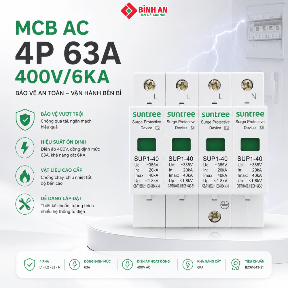 MCB AC 4P 63A