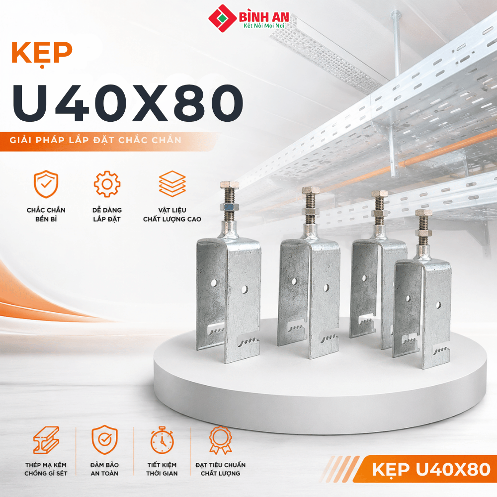 KẸP U40x80