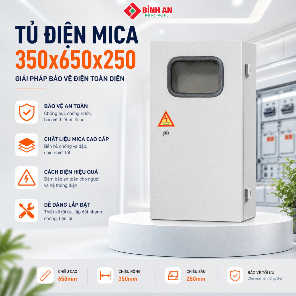 tủ điện mica 350 x 650 x 250