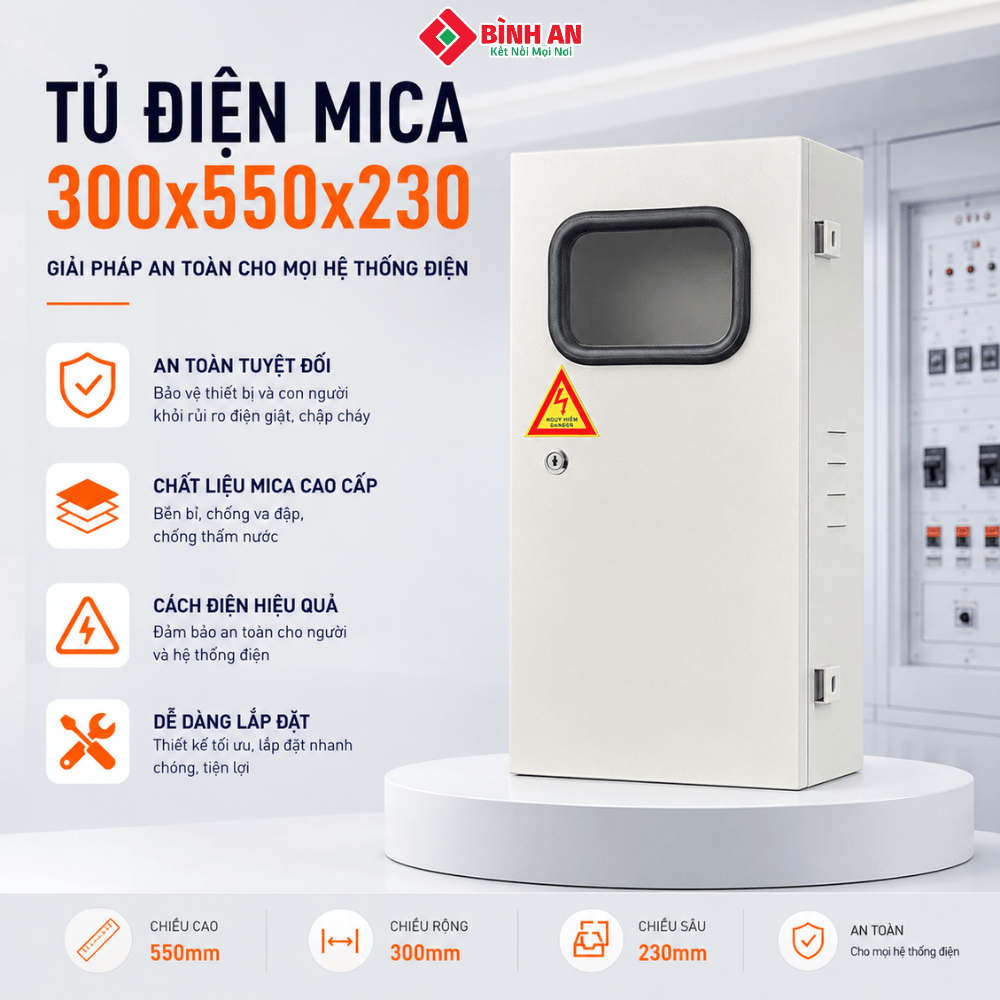 Tủ điện mica 300 x 550 x 230